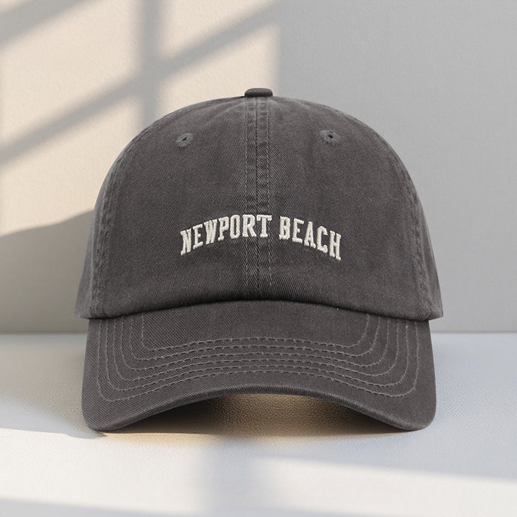 流行帽子|字母刺繡帽子女戶外百搭休閒鴨舌帽美式潮牌顯臉小遮陽棒球帽男潮「C2529QC」25.08-1