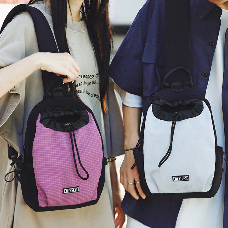 致青春|戶外雙肩包大容量防水旅行多用小背包男女通用休閒胸包「6067-124」25.07-5