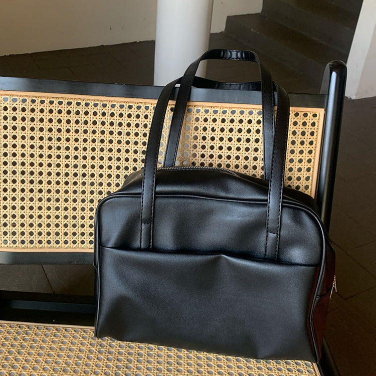 日韓流行|韓國版大容量單肩包包女士秋季2024新款復古腋下包百搭大容量托特包「D8917」24.10-2