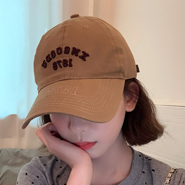 流行帽子|顯臉小棒球帽韓版情侶男女通用鴨舌帽女士春季出遊百搭帽子素顏「C4892」25.01-2