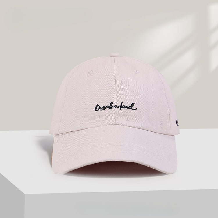 流行帽子|字母刺繡帽子女新款顯臉小愛心鴨舌帽韓版百搭棒球帽情侶遮陽帽男「C5036」25.06-2