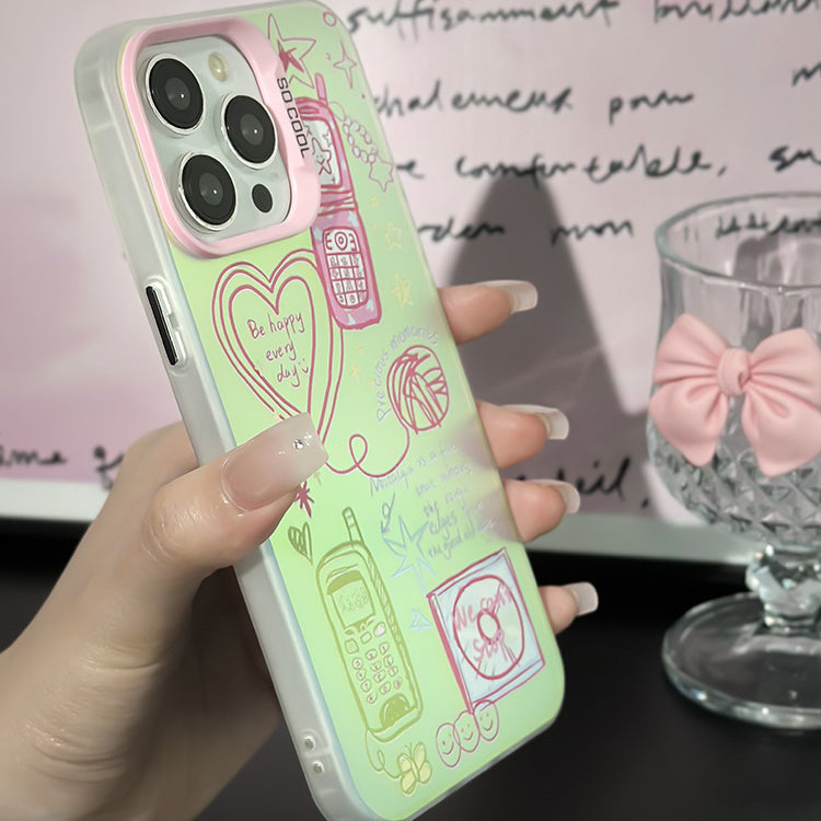 手機殼|蘋果15Promax手機殼適用13/12磨砂鐳射iPhone14pro11「WM0435」24.07