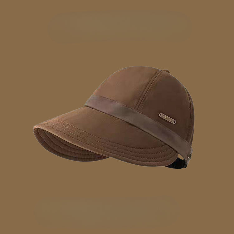 流行帽子|夏露思同款遮陽漁夫帽子女可掛口罩顯臉小出行鴨舌帽速乾馬術帽「C5014」25.02-3