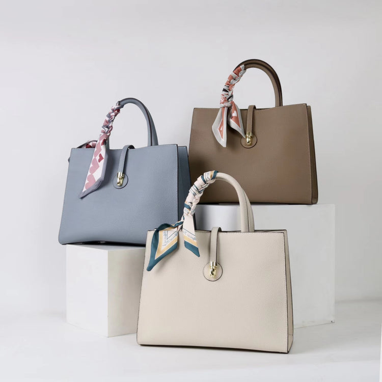 質感真皮|2025春夏新款手提包女士大容量質感單肩包簡約通勤斜背包小眾設計「OS793」25.05-2