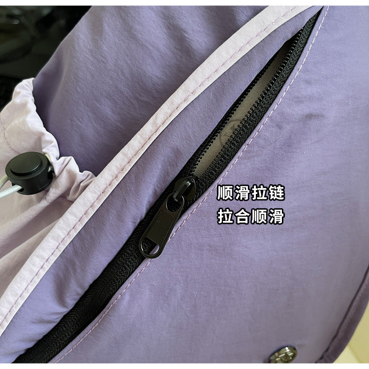 致青春|休閒胸包女輕便大容量騎乘運動背包高顏值戶外通勤斜背包「2560-123」25.09-3