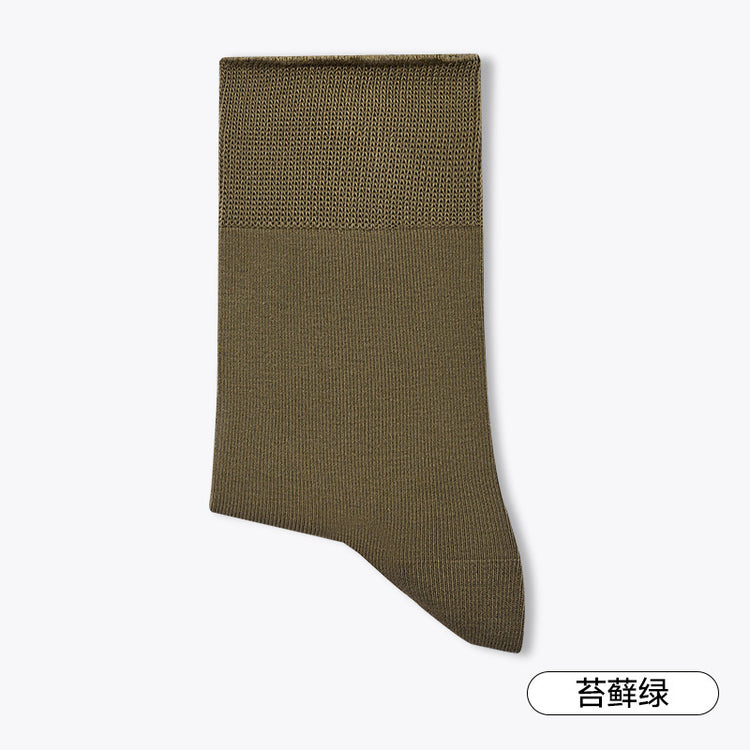 女襪|咖色襪子女彈力卷邊無骨棉質抗菌防臭堆堆襪ins潮簡約耐磨中筒襪「JX24053」24.12-2