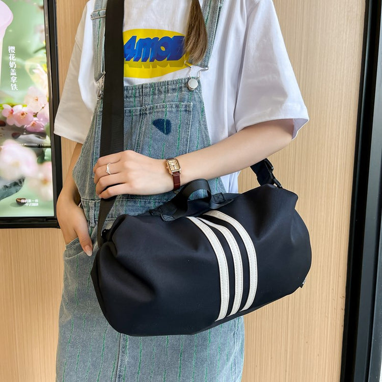 致青春|大容量包包女2024新款時尚尼龍布包夏天休閒短途旅行單肩「8605-120」24.06-4