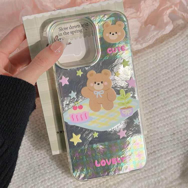 手機殼|15Promax可愛13卡通12適用iPhone14Pro冰川紋11蘋果16手機殼「WYB0955」25.02-1