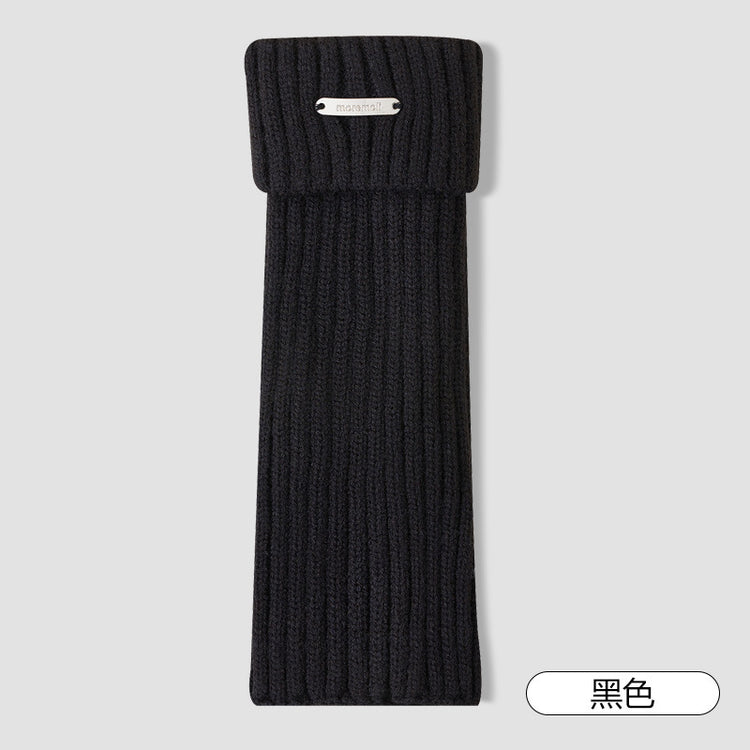 女襪|羊毛襪套女秋冬季加厚保暖鎖溫堆堆襪復古Y2K辣妹彈力中筒腿套「WT239068」25.09-2