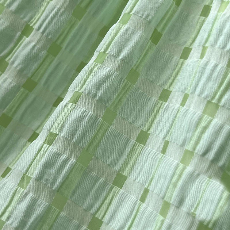 日韓流行|夏季新款薄荷綠格紋帆布袋ins小清新單肩包糖果色文藝百搭托特包「9402#」24.06-1