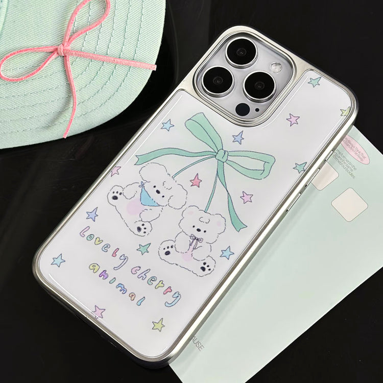 手機殼|蘋果15ProMax手機殼16plus電鍍銀邊滴膠適用iPhone14Pro高級「LR1572」25.04-4