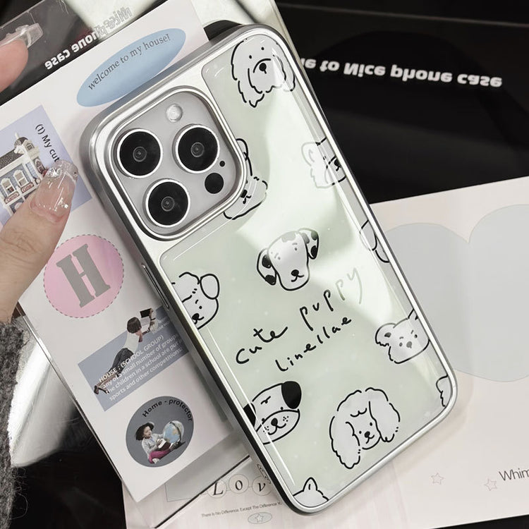 手機殼|iPhone16pro手機殼15蘋果14適用13Promax華為P70電鍍銀邊滴膠「LR1553」25.03-2