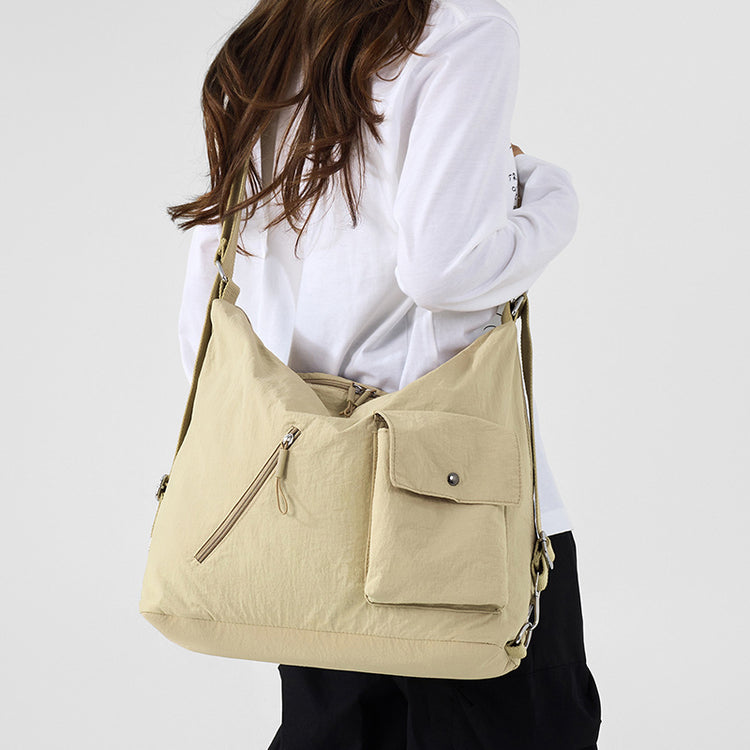 致青春|旅遊輕便單肩包通勤戶外休閒斜背包女2025新款大容量包包女「9765-125」25.09-2