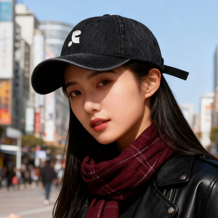 流行帽子|2025新款牛仔棒球帽子女戶外顯臉小水洗鴨舌帽男情侶百搭遮陽帽潮「C5104A」25.10-1