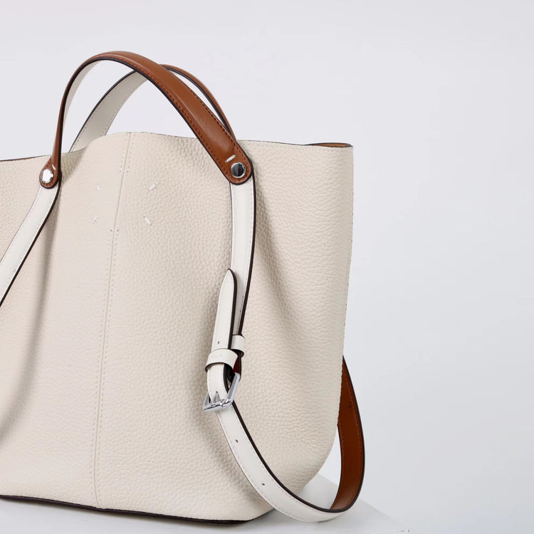 質感真皮|2025新款頭層牛皮手提托特包真皮水桶包小眾高級感腋下包時尚單肩包「2963」25.02-3