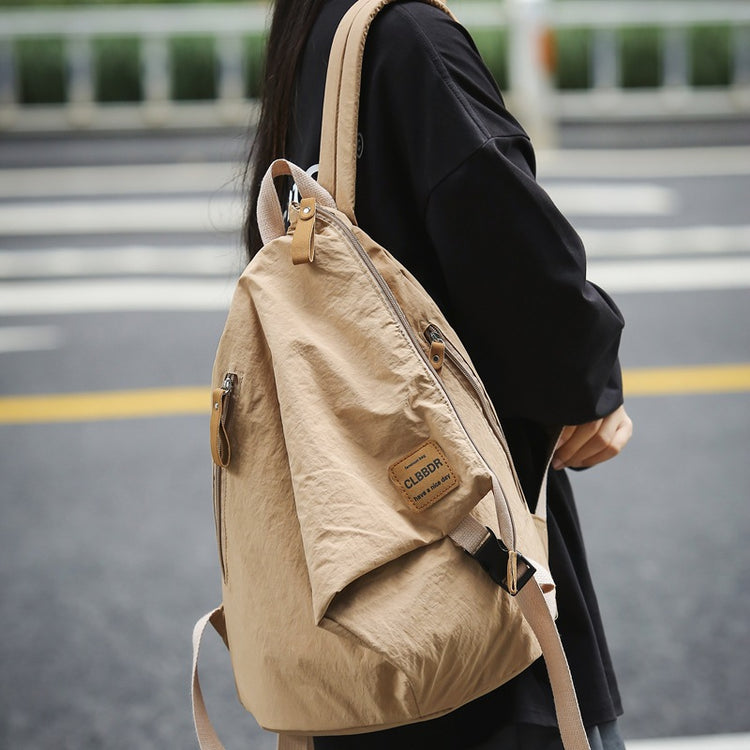 致青春|日系雙肩包男女通用簡約百搭森系學生書包戶外休閒運動可折疊背包「843-125」25.03-2