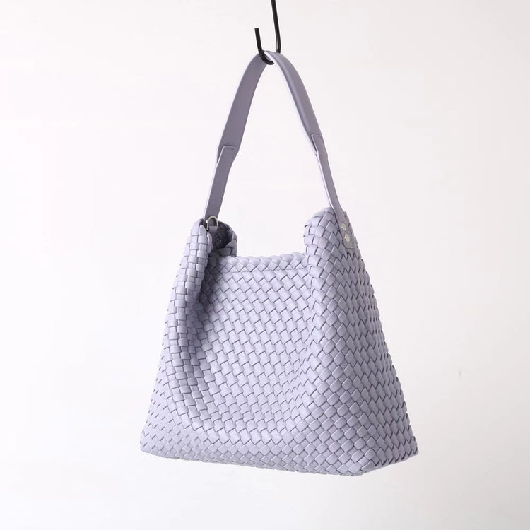 質感真皮|2025新款編織托特包女新款小眾設計高級感通勤大容量單肩腋下包包「7030」25.06-3