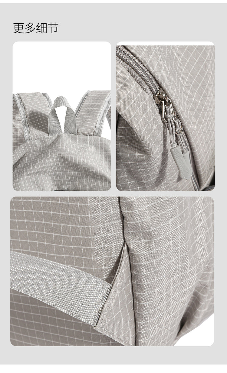 致青春|新款休閒雙肩包大容量簡約潮酷背包男女中大學生純色書包背包「9776-130」25.11-4