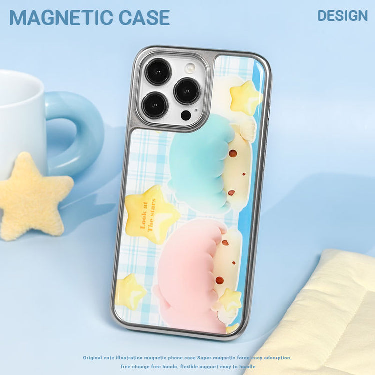 手機殼|iPhone17Pro手機殼15蘋果16適用ins風華為PURA80電鍍銀邊滴膠「LR2005」25.09-3