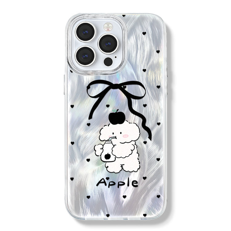 手機殼|iPhone手機殼15/14Pro適用蘋果14Promax大孔透明13羽紗11/12「WL0097」24.07