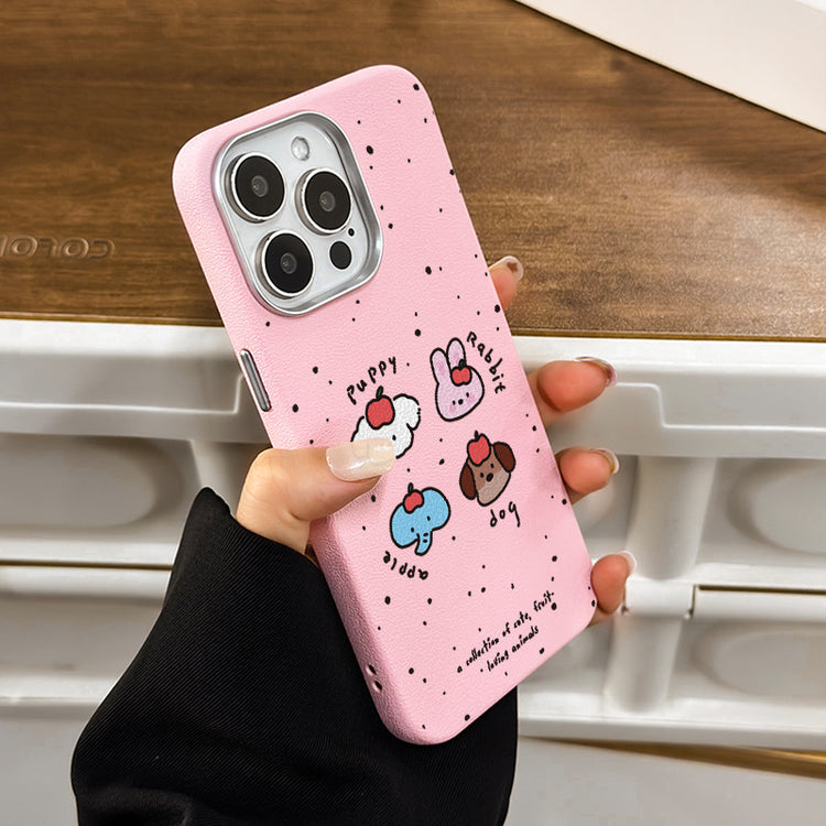 手機殼|iPhone16適用15批發14Promax蘋果13手機殼12銀框皮紋殼11批發「LR1141」25.04-3