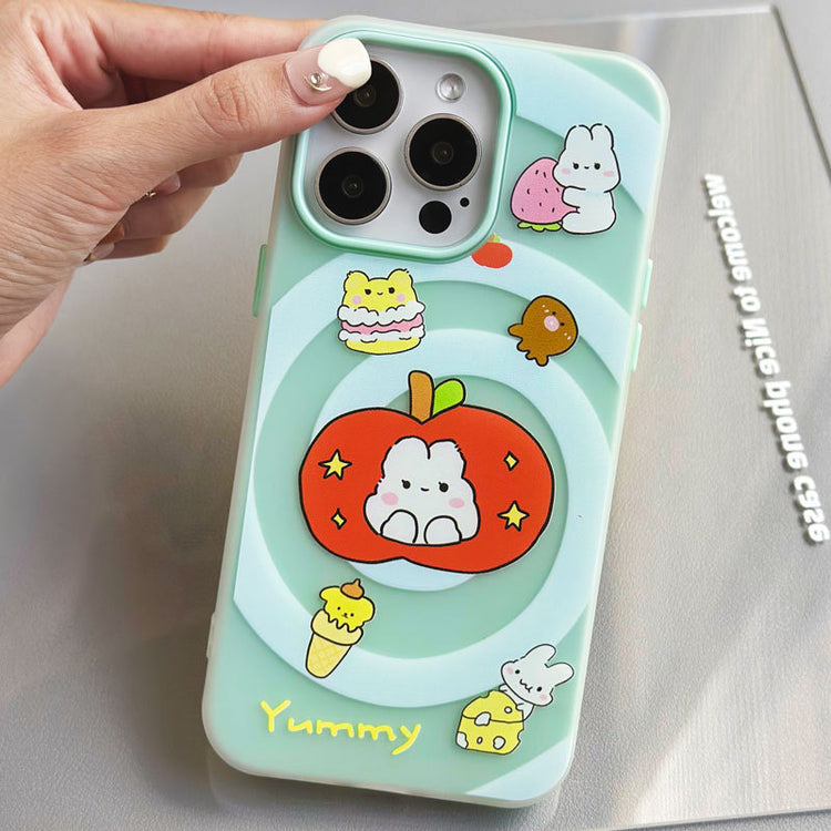 手機殼|iPhone16promax手機殼14膚感果凍蘋果15pro適用12手繩13卡通「WL0307」24.09-2