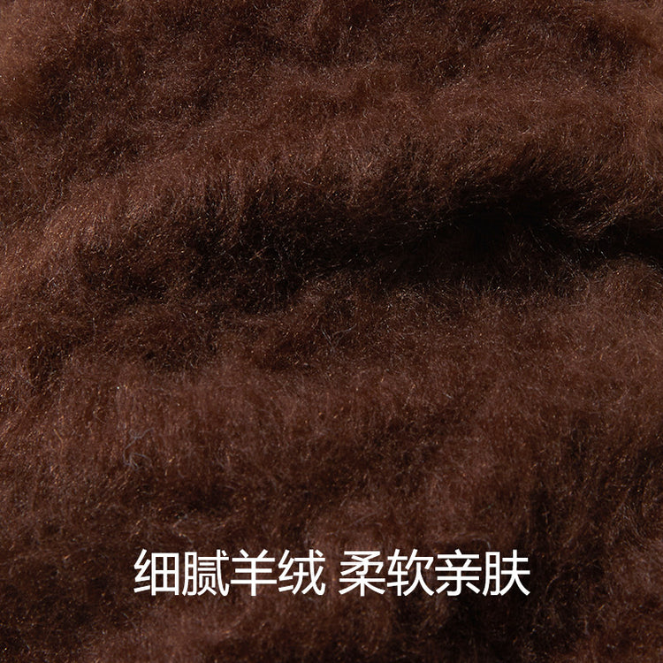 女襪|高彈羅口襪子男秋冬款加絨加厚蓄熱羊絨襪軟糯親膚舒適保暖中筒襪「AX24336」24.12-1