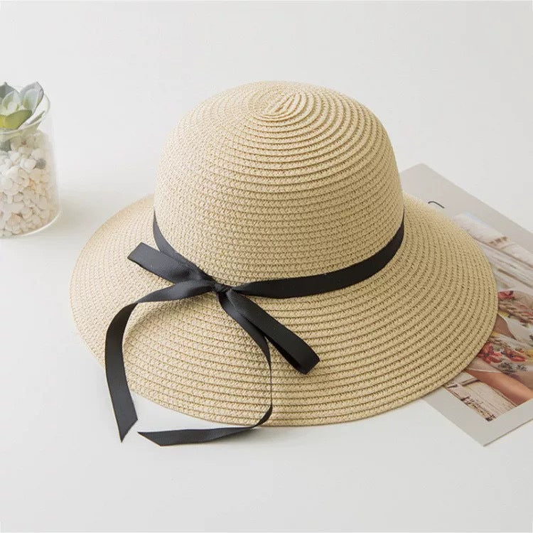 流行帽子|夏季新款鏤空透氣帽子女編織草帽遮陽沙灘水桶帽海邊太陽帽子批發「C5038」25.05-2