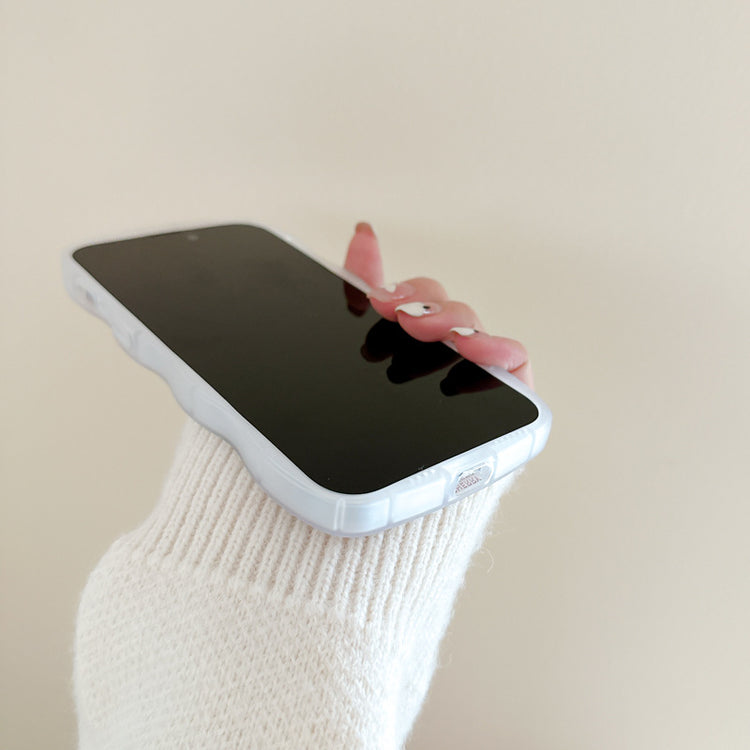 手機殼|蘋果14/13Promax櫻桃iphone12適用11花孔波浪手機殼xr批發78「BQ4298」24.11-2