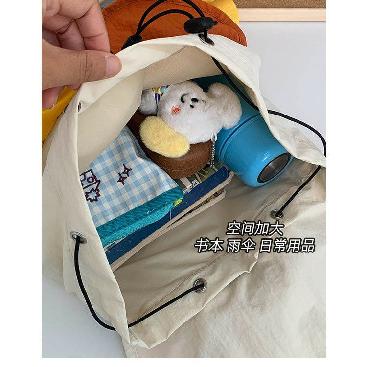 致青春 | 雙肩包女2025新款多巴胺水洗布背包高顏值百搭大學生通勤雙肩背包「665-121」25.08-3