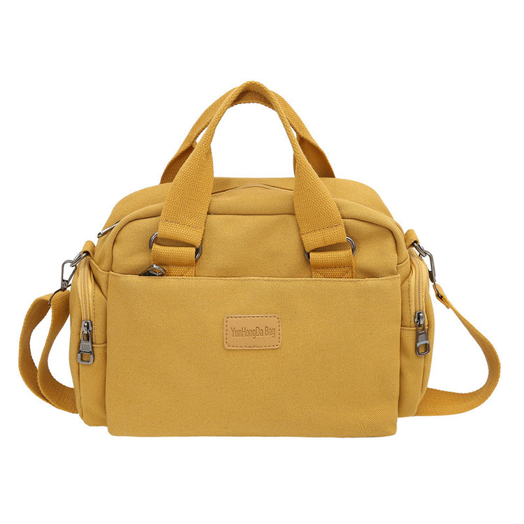 致青春|跨境女士斜背包2024新款潮流單肩包日系大容量帆布百搭手提「668-280」24.03-2