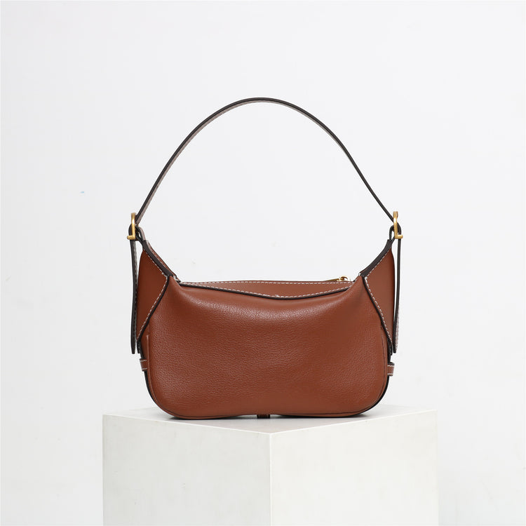 質感真皮|凱旋門romy腋下包2024新款復古真皮軟皮高級感單肩斜背小手提包女「6031」24.01-2