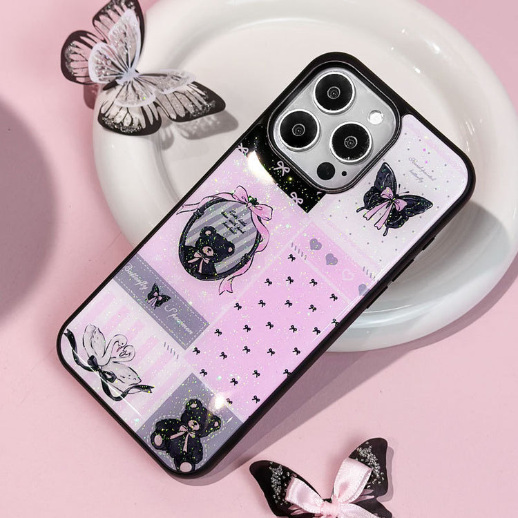 手機殼|蘋果16promax手機殼15閃粉滴膠iPhone12適用14可愛13pro女款「LR1385」25.04-4