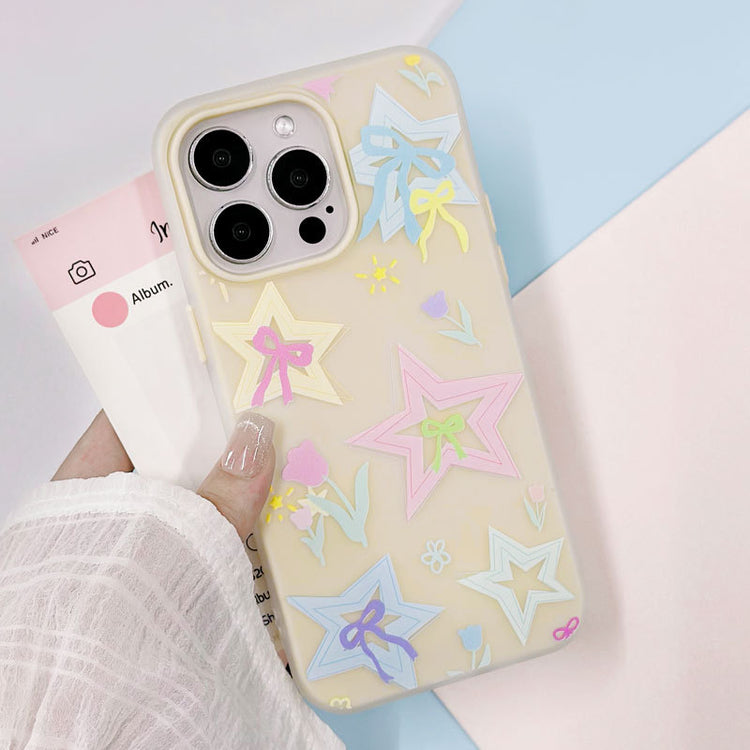 手機殼|蘋果15手機殼iPhone16promax膚感果凍14適用12pro韓系ins風11「LR1740」25.07-5