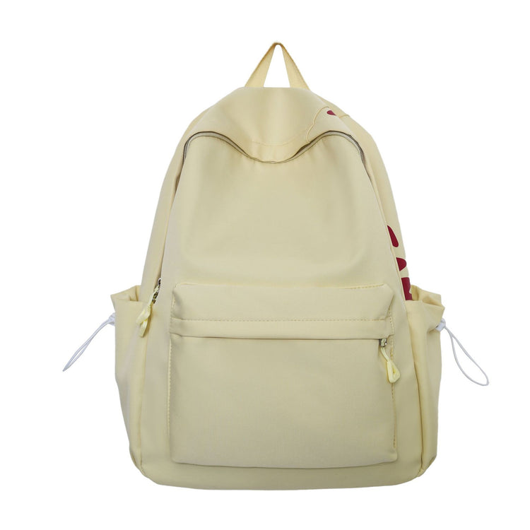 致青春|日系簡約字母休閒雙肩包甜美小清新大容量背包初高中輕便學生書包「8920-125-127」24.06-3