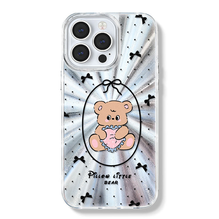手機殼|蘋果15手機殼適用12大孔透明13羽紗iPhone14Promax卡紙11掛繩「LR0888」24.07