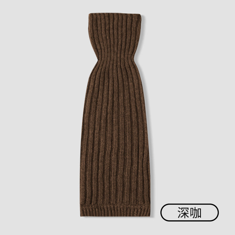 女襪|羊毛襪套女秋冬季加厚保暖JK針織腿套Y2K時尚辣妹彈力舒適小腿襪「X25840」25.10-1