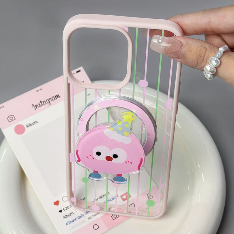 手機殼|11蘋果15手機殼適用12磁吸支架iPhone14磨砂磁吸13Promax女「LR1074」24.12-2
