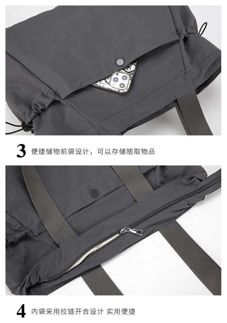 致青春|托特包女大容量小眾通勤包日常搭配便捷出行收納單肩包百搭健身包「5202-129」25.05-3