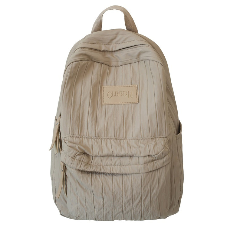 致青春|森系國中生少女書包輕便通勤百搭旅行背包簡約純色大容量雙肩包「179-126」25.03-3