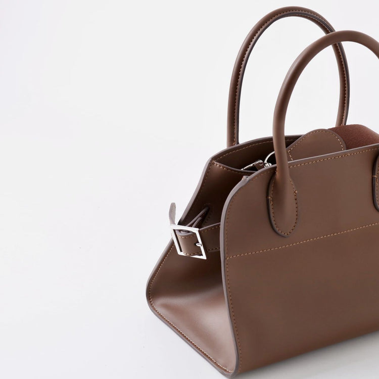 質感真皮|牛皮包2024年春夏新款大容量托特包真皮百搭通勤單肩簡約手提包女「3179」24.11-2