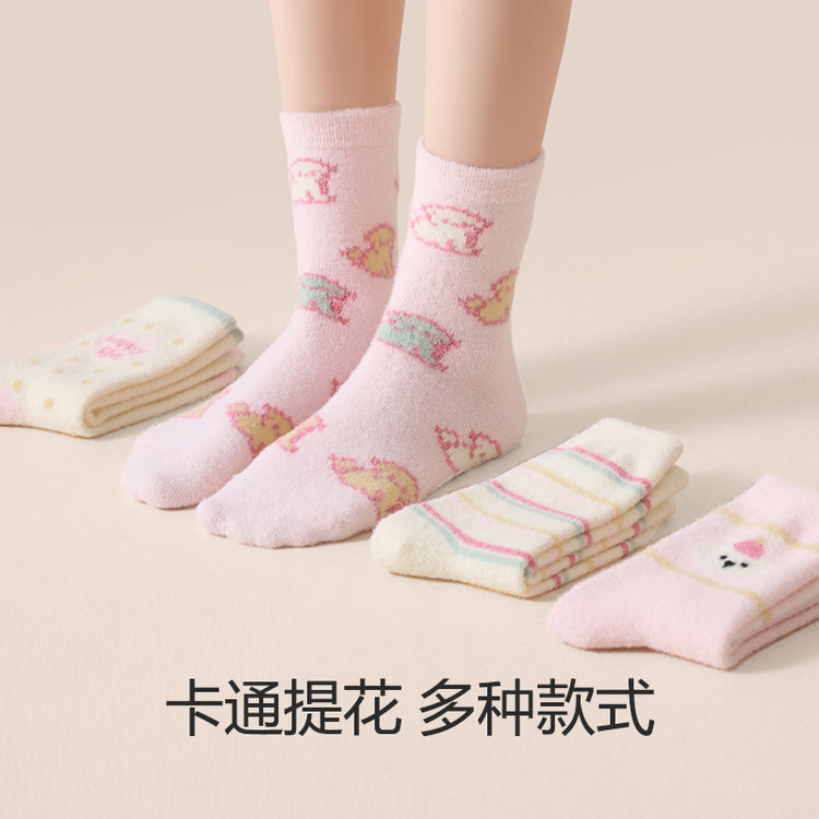 女襪|秋冬襪子女加絨加厚蓄熱鎖溫澳絨襪軟糯舒適親膚彈力諸暨襪子批發「DMS24084」24.12-5