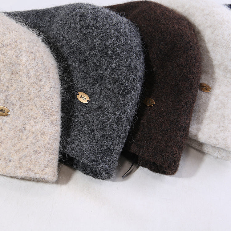 流行帽子|秋冬新款毛絨漁夫帽子女大頭圍保暖毛絨水桶帽韓版時尚顯臉小盆帽「C5659」25.09-5