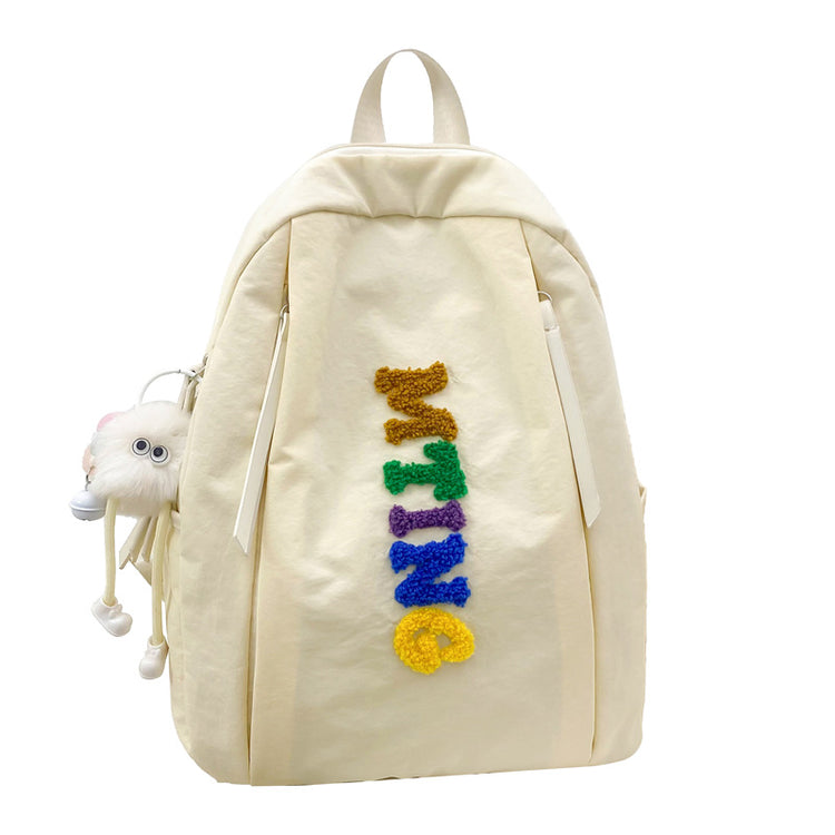 致青春|文藝簡約雙肩包女輕便外出旅行背包2025新款韓版時尚大學生書包「644-128」25.03-4