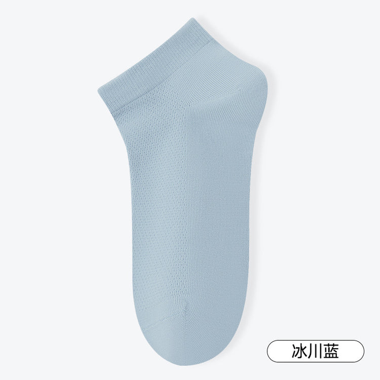 女襪|襪子女10A抑菌防臭網眼透氣抗起球船襪萊卡橡筋無骨隱形襪「ZJ25014」25.04-5