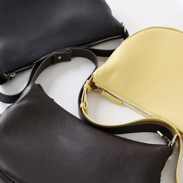 質感真皮|2025新款小眾休閒百搭頭層粒面小牛皮腋下韓版半月包柔軟牛皮斜挎「7031」25.06-3