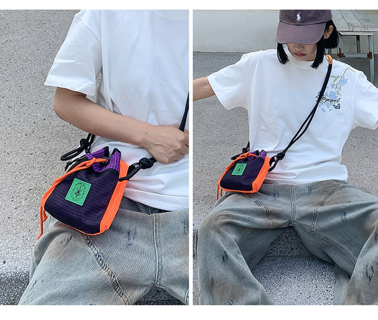 致青春|小挎包男款機能工裝包男生學生潮流運動單肩小背包斜挎包「160-116」25.07-5