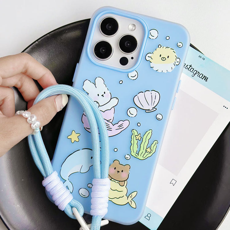 手機殼|iPhone16pro手機殼14Pro蘋果15promax膚感果凍適用12手機繩13「WL0351」24.10-1