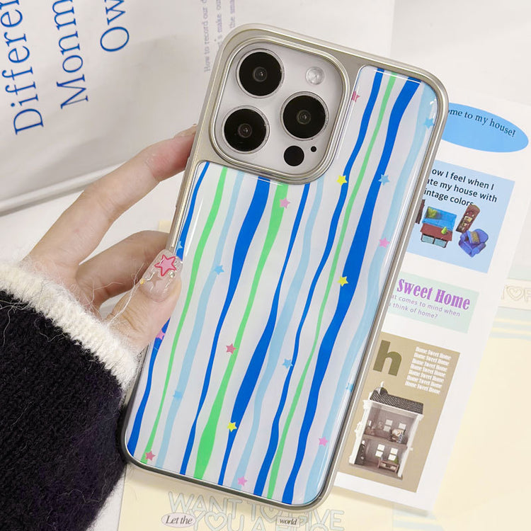 手機殼|iPhone16pro手機殼15蘋果14適用13Promax電鍍銀邊滴膠華為P70「LR1541」25.03-2