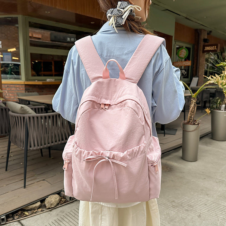 致青春 | 可愛少女小清新書包ins簡約百搭大容量背包國高中學生上課雙肩包「9129-126」25.05-1